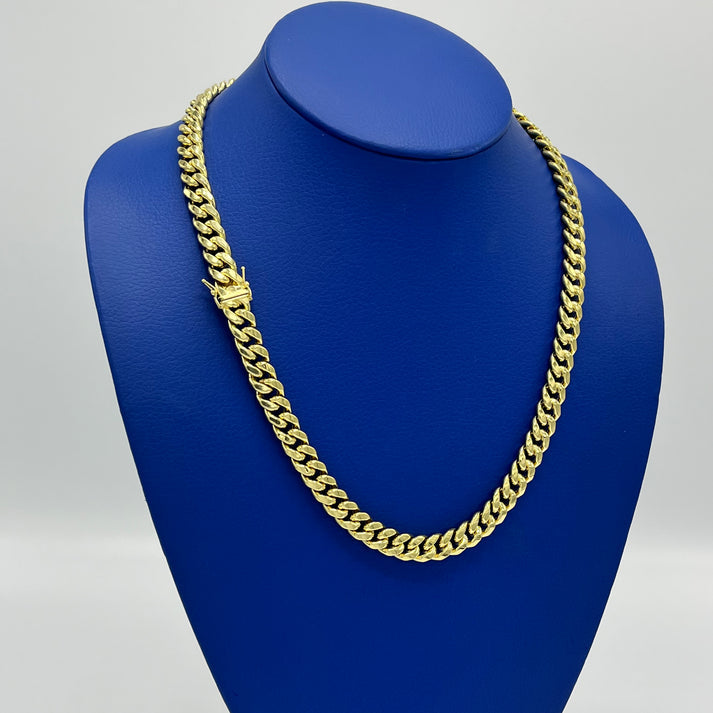 14K Miami Hollow Cuban Chain 9.5mm - 22”