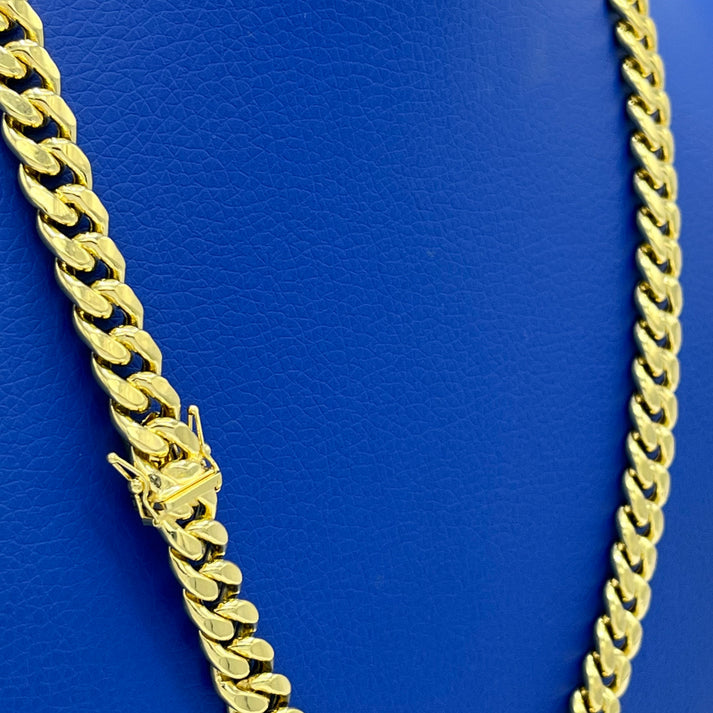 14K Miami Hollow Cuban Chain 9.5mm - 22”