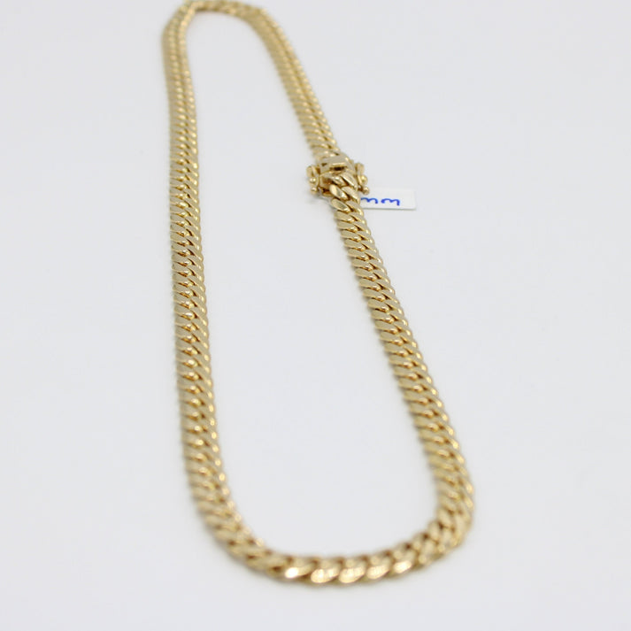 14K Solid Miami Cuban Chain (7.9 mm - 24 in )