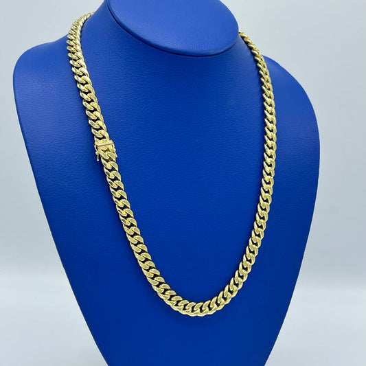 14K Miami Hollow Cuban Chain 9.4mm - 24”