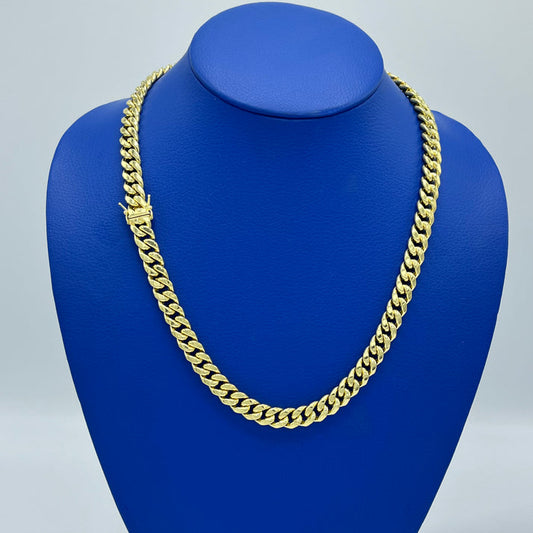 14K Miami Hollow Cuban Chain 9.5mm - 22”