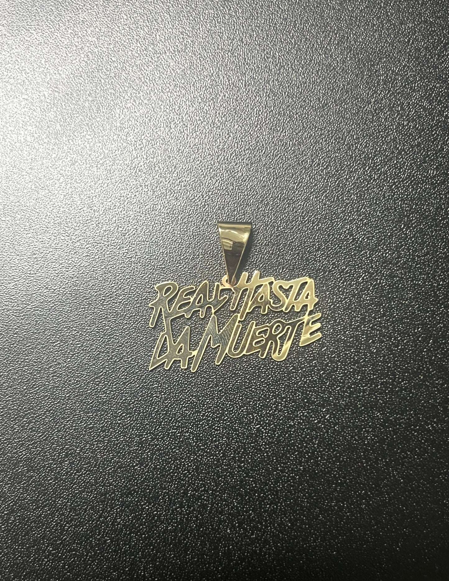 Real Hasta La Muerte Gold Pendant – 10K
